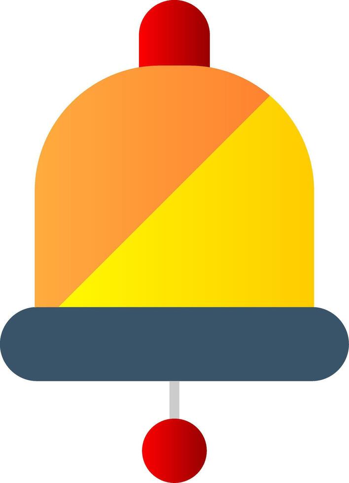 School Bell Flat Gradient  Icon vector