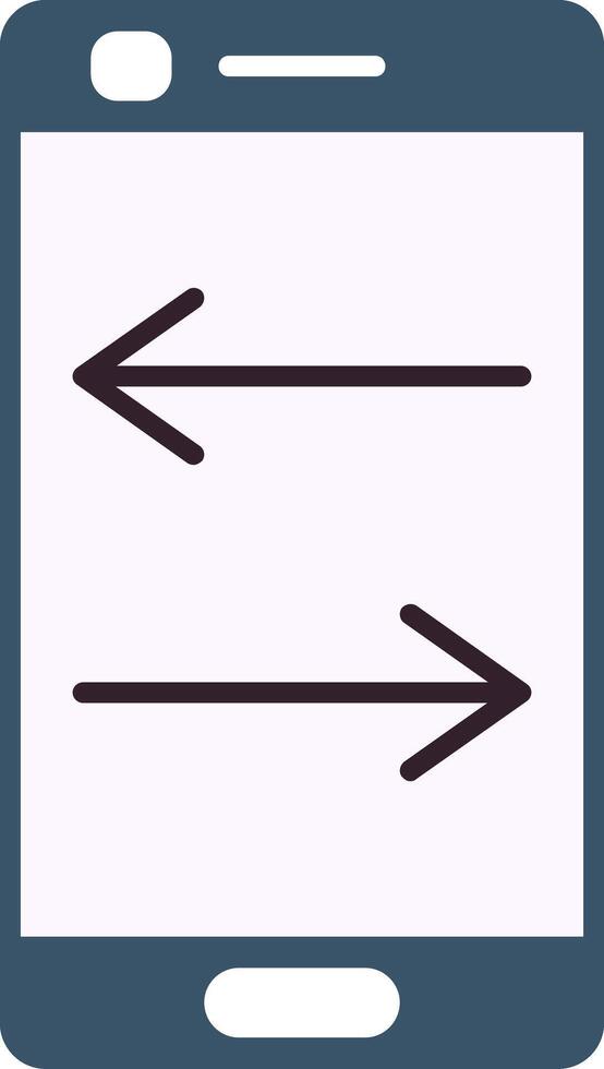 Transfer Flat Gradient  Icon vector