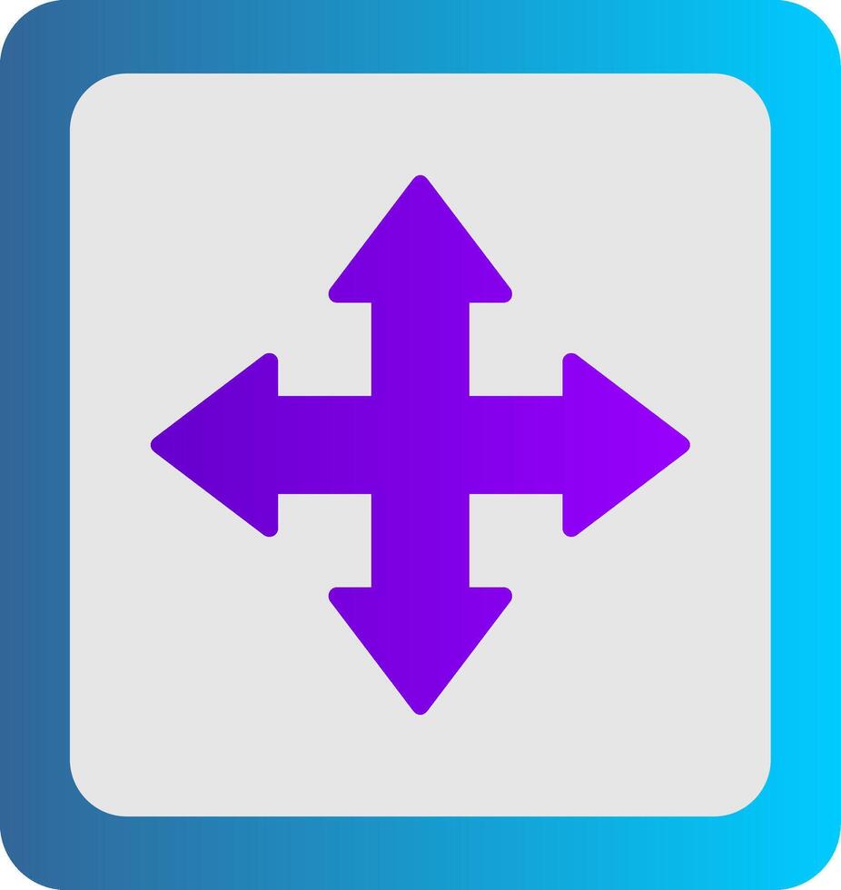 Cross Symbol Flat Gradient  Icon vector