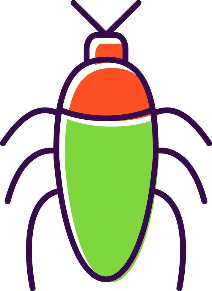 insecto lleno icono vector