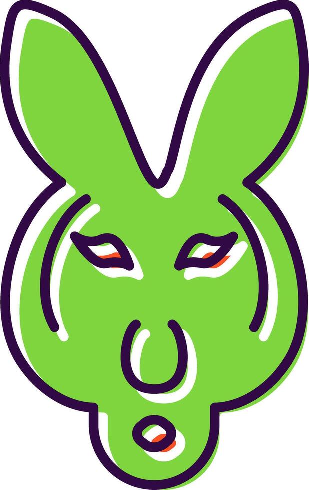 Kangaroo Filled  Icon vector