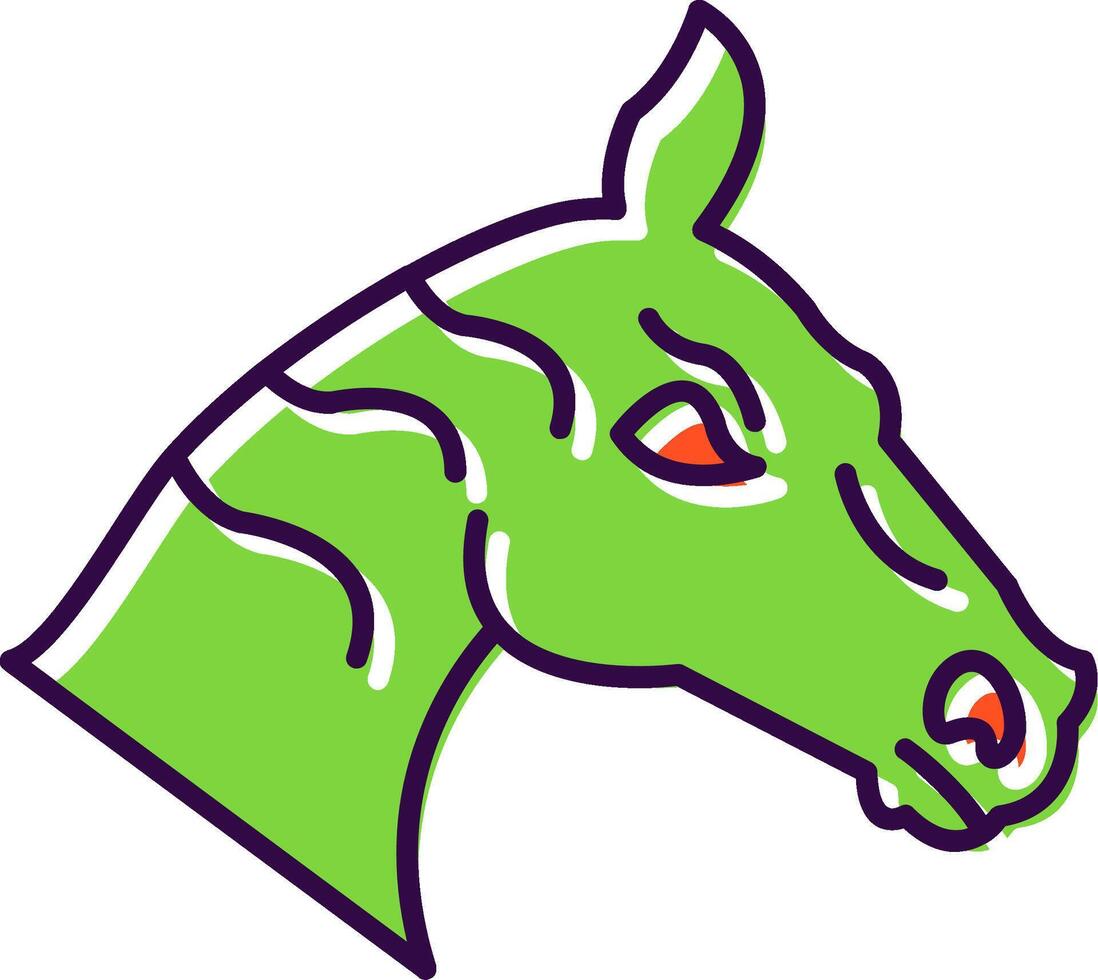 Horse Filled  Icon vector