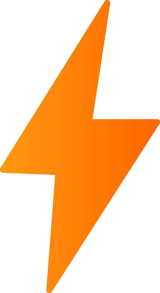 Thunder Flat Gradient  Icon vector
