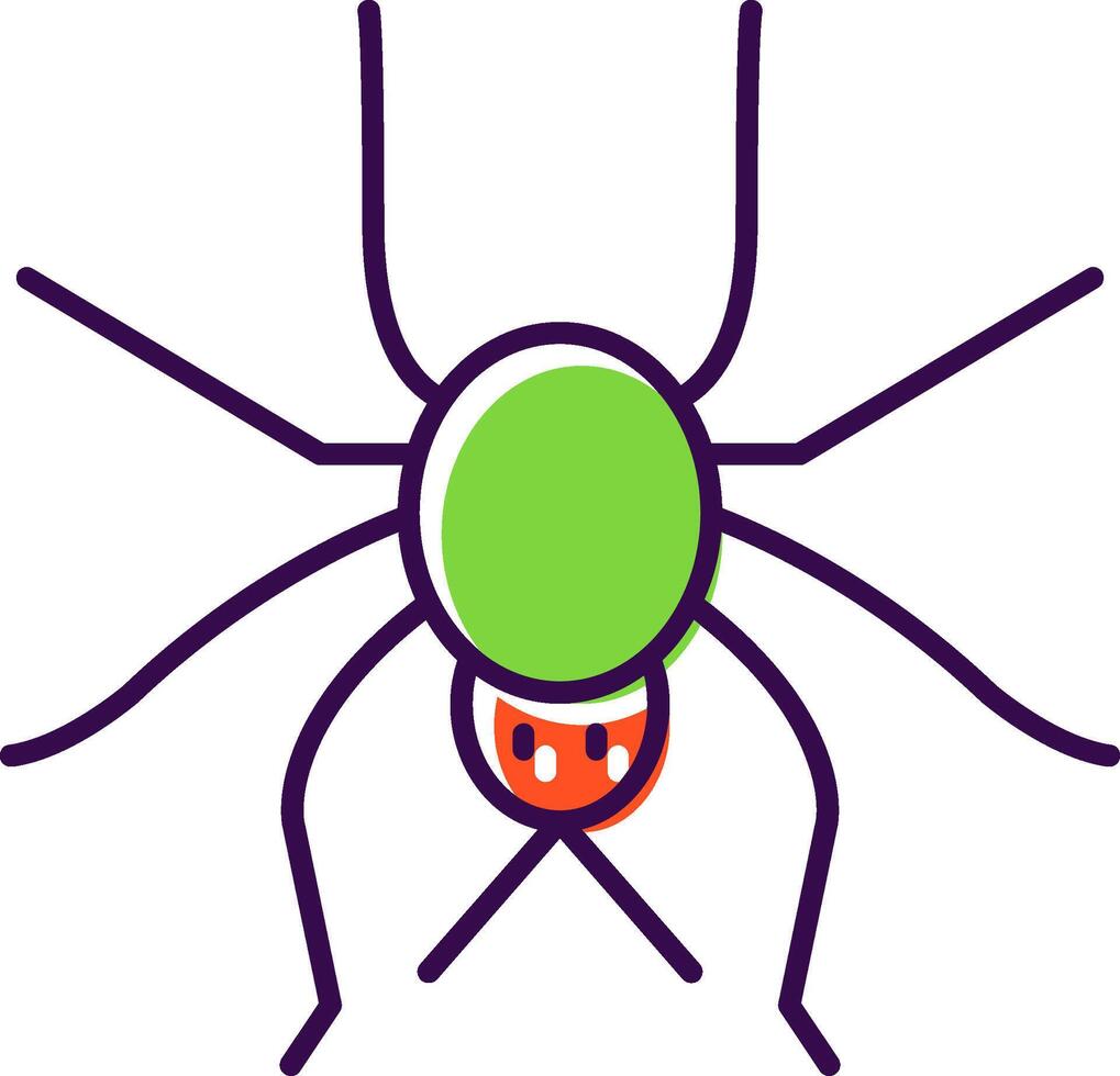 Spider Filled  Icon vector