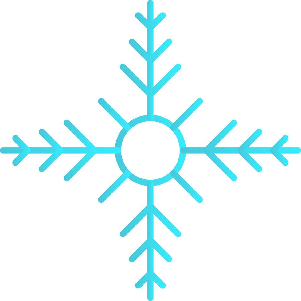 Snowflake Flat Gradient  Icon vector