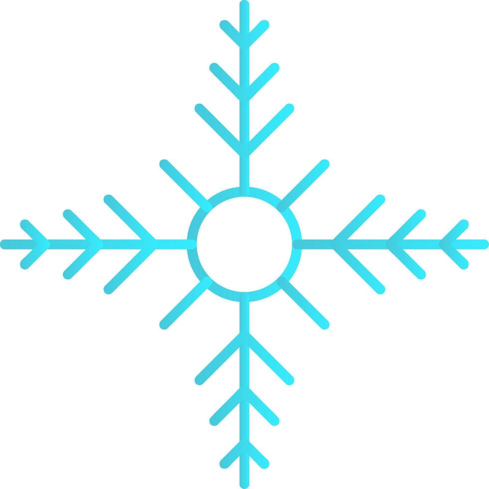 Snowflake Flat Gradient  Icon vector