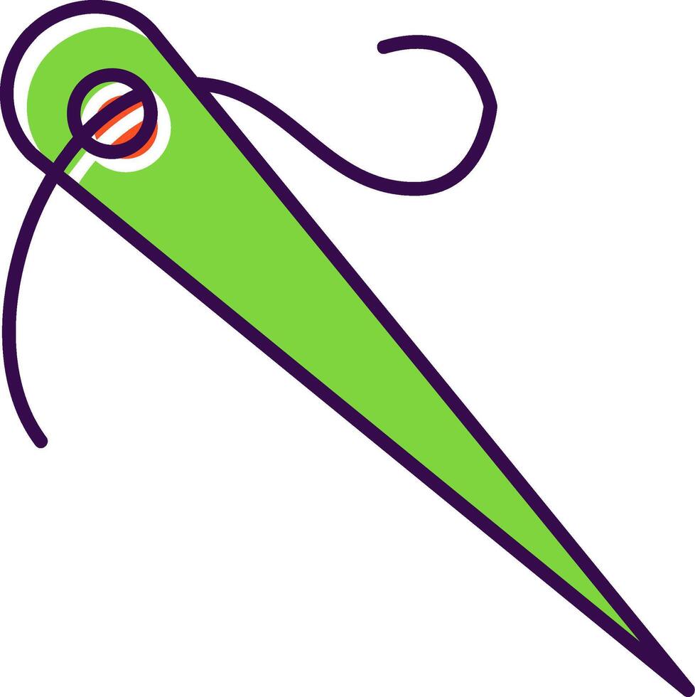 Needle Filled  Icon vector