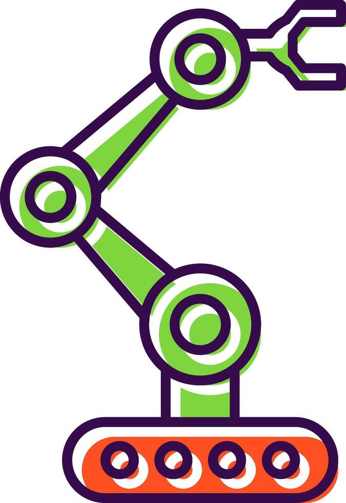 Robotics Filled  Icon vector