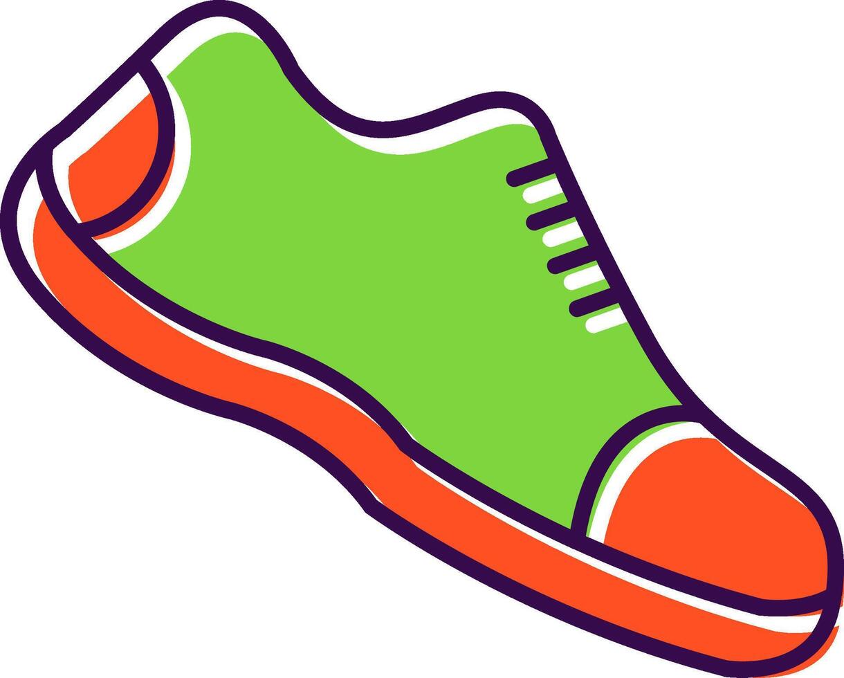Running Shoes Filled  Icon vector