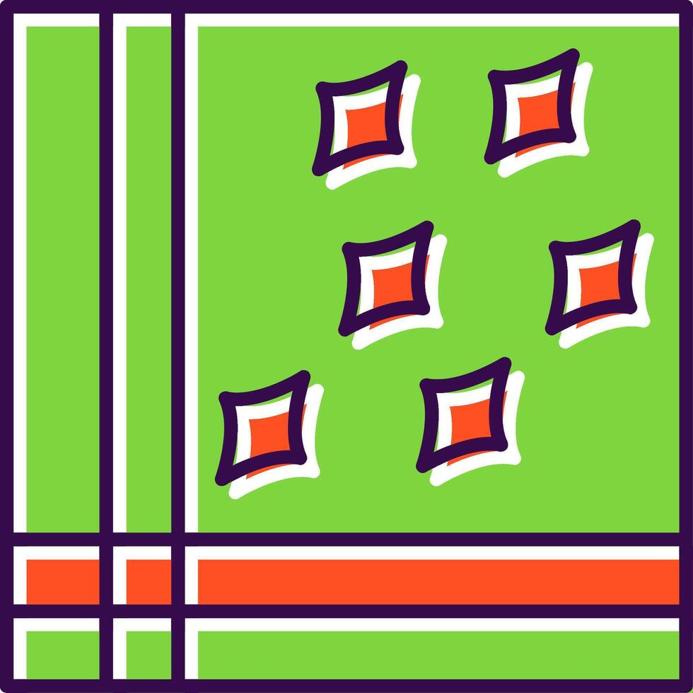 Handkerchief Filled  Icon vector