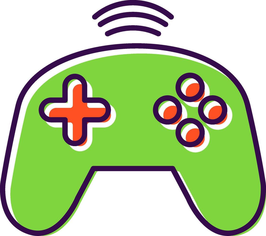 Controller Filled  Icon vector