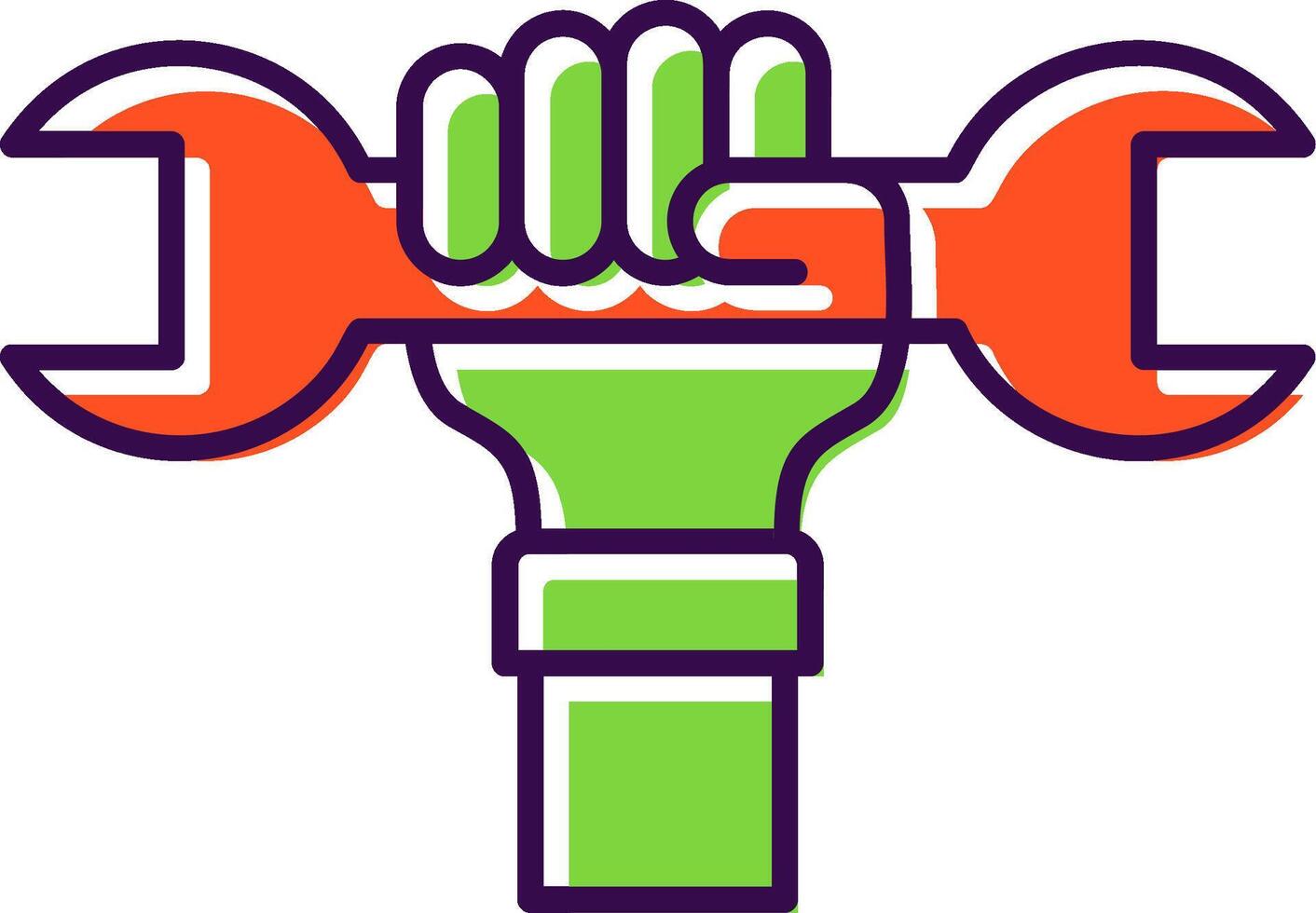Labour Day Filled  Icon vector