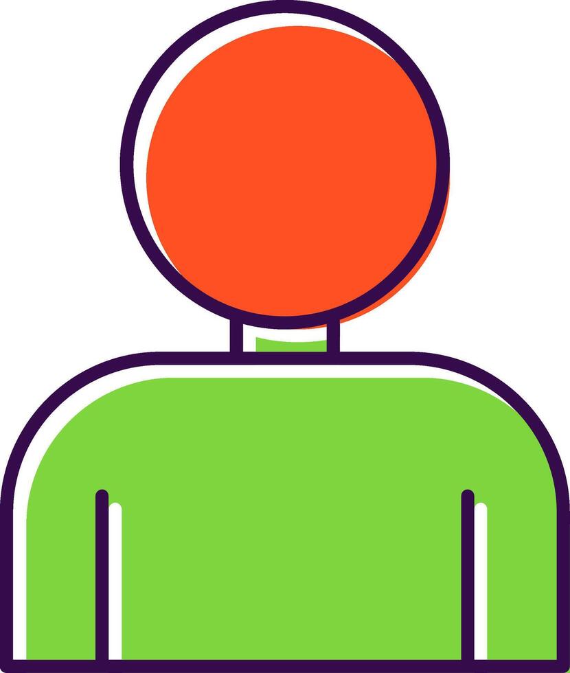 User Filled  Icon vector