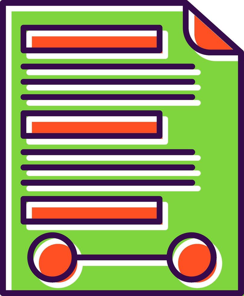 Agreement Filled  Icon vector