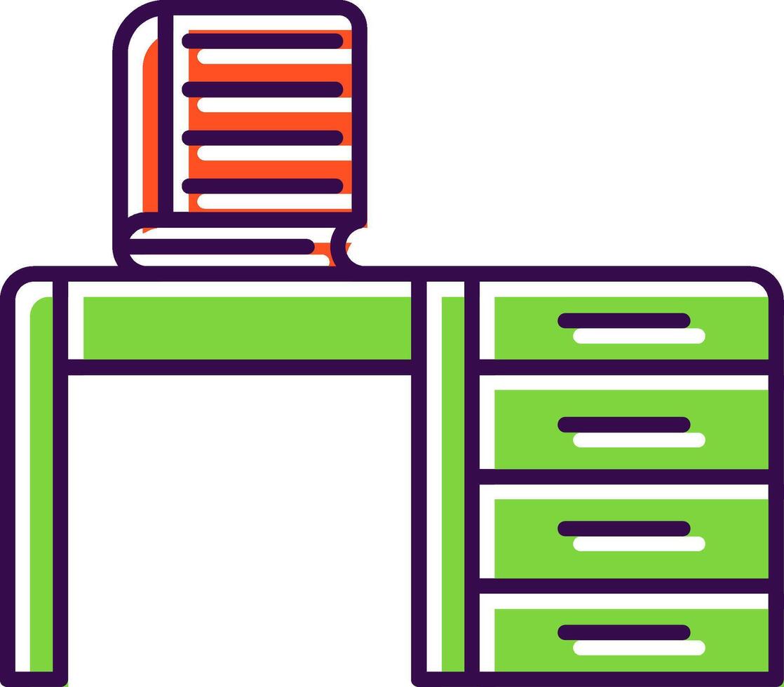 Table Filled  Icon vector