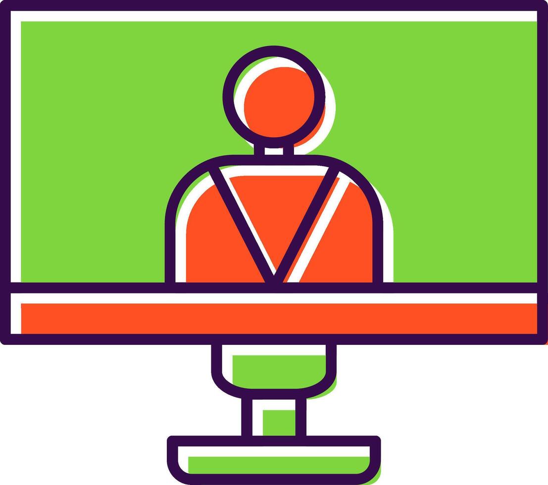 Management Filled  Icon vector