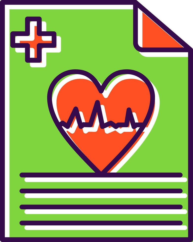 Health Filled  Icon vector