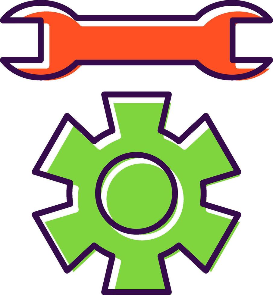 Technical Support Filled  Icon vector