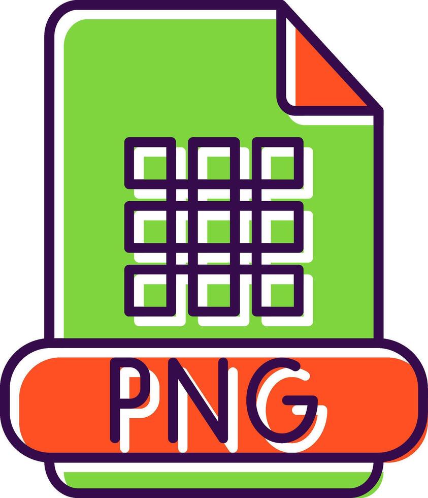 png lleno icono vector