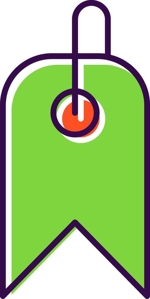 Tag Filled  Icon vector