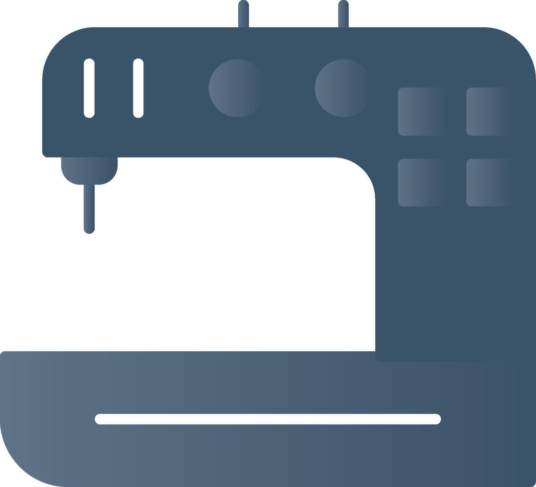 Sewing Machine Flat Gradient  Icon vector