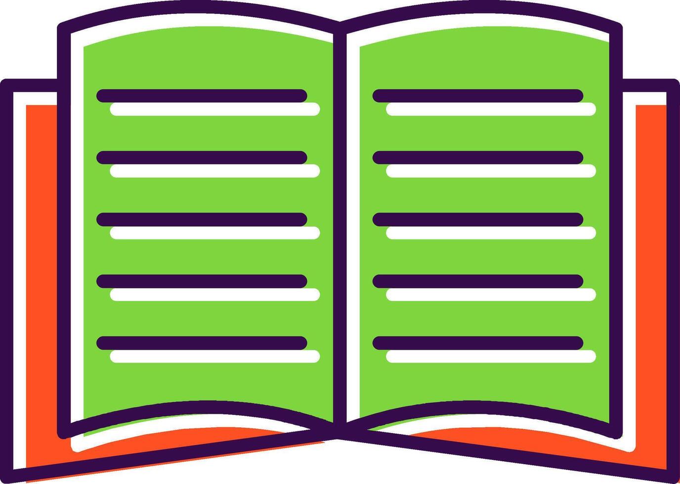 Book Filled  Icon vector