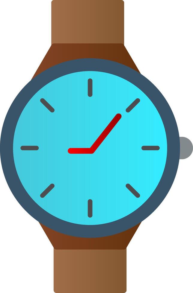 casual reloj plano degradado icono vector