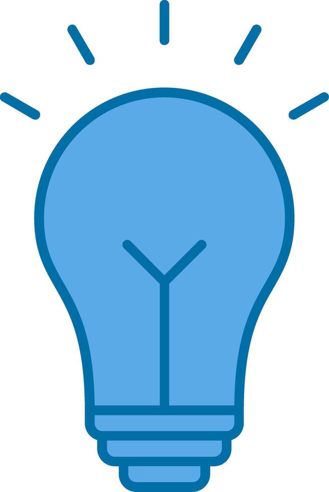 Idea Filled Blue  Icon vector