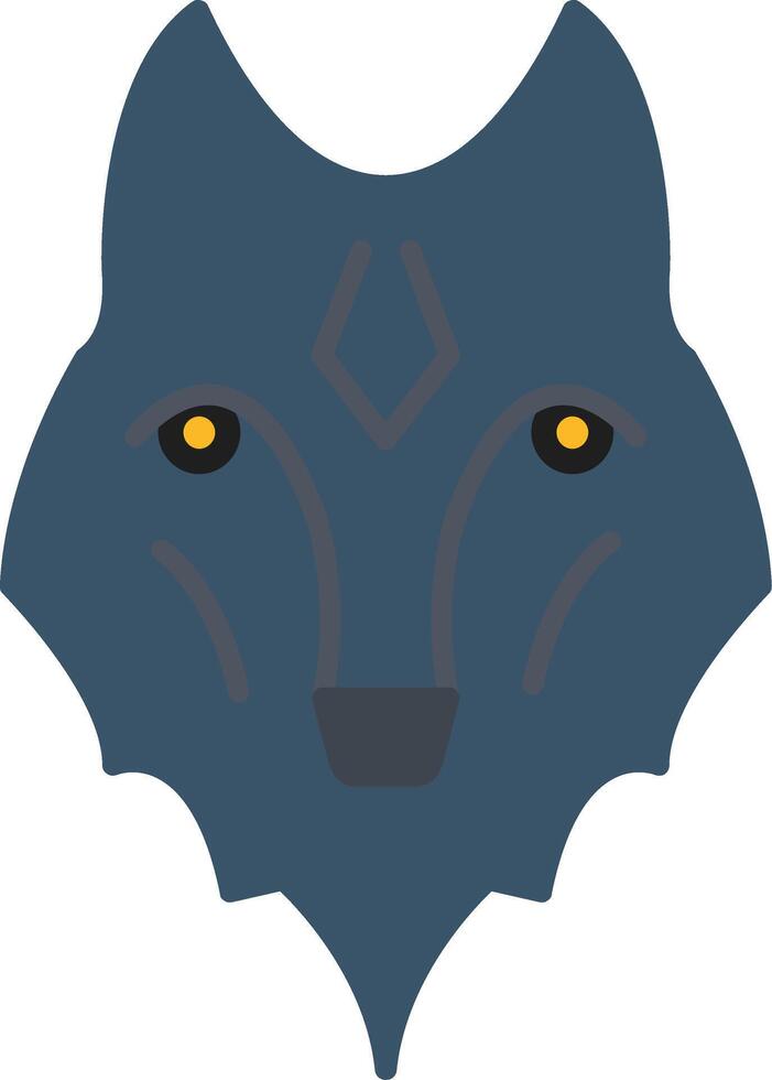 Wolf Flat Gradient  Icon vector