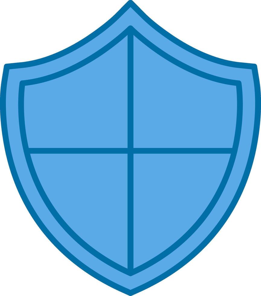 Safe Filled Blue  Icon vector