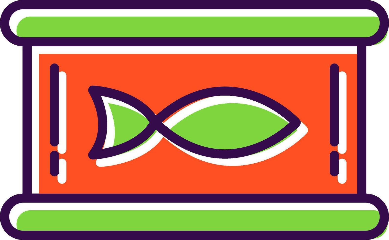 Tuna Filled  Icon vector