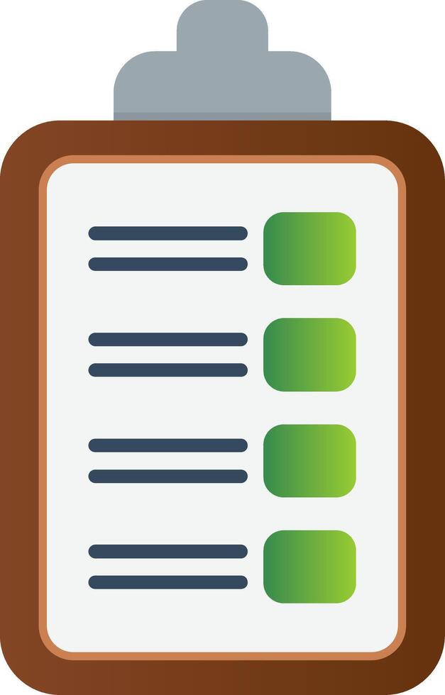 Task Flat Gradient  Icon vector