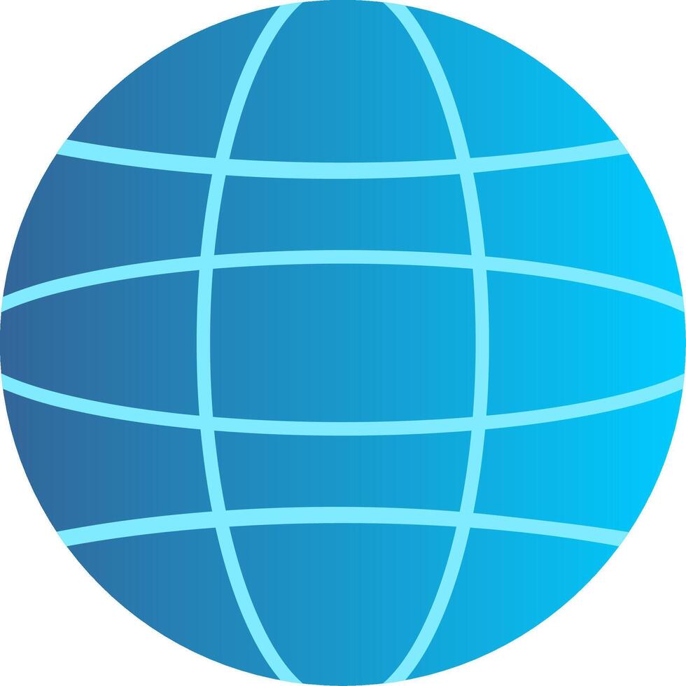 Globe Flat Gradient  Icon vector