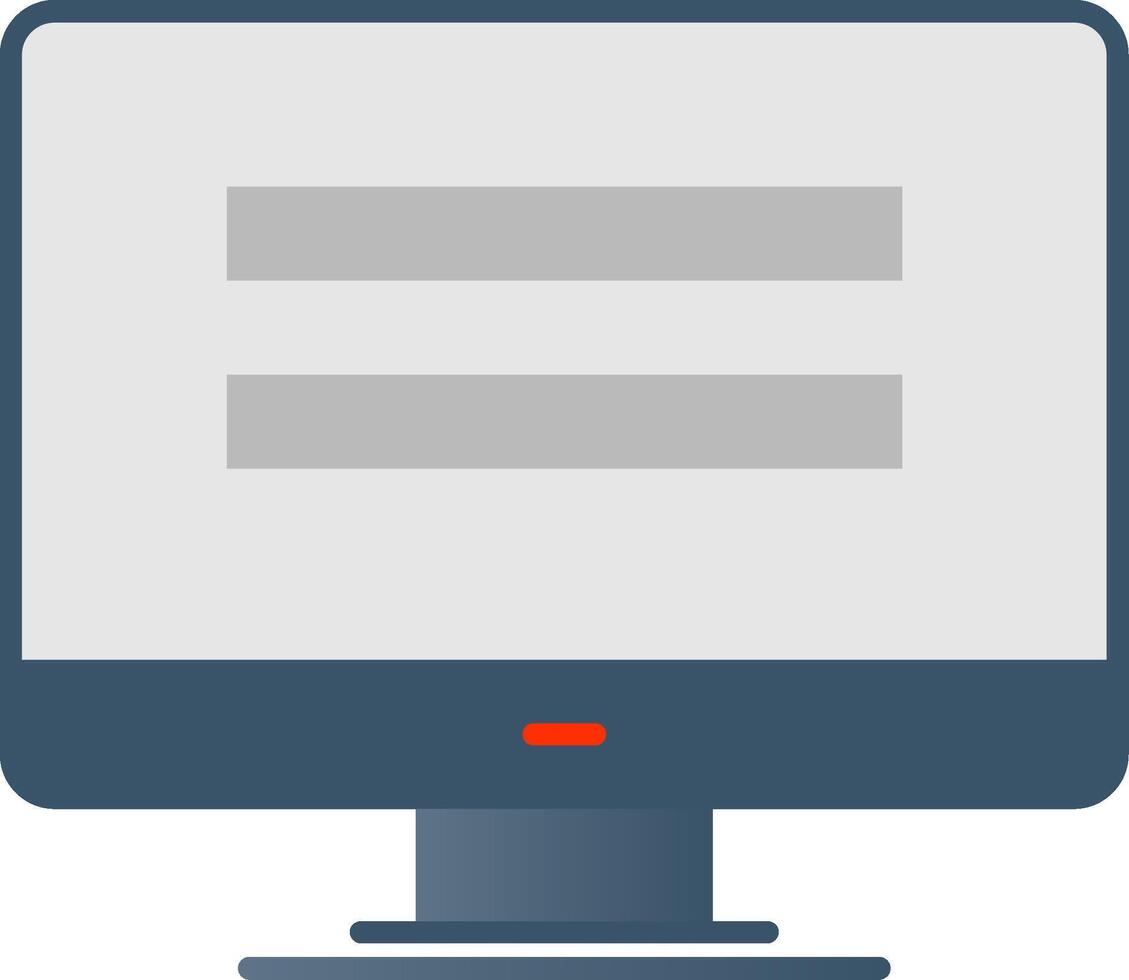 Personal computer Flat Gradient  Icon vector