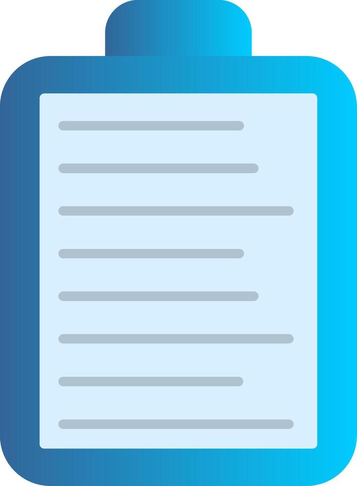 List Flat Gradient  Icon vector