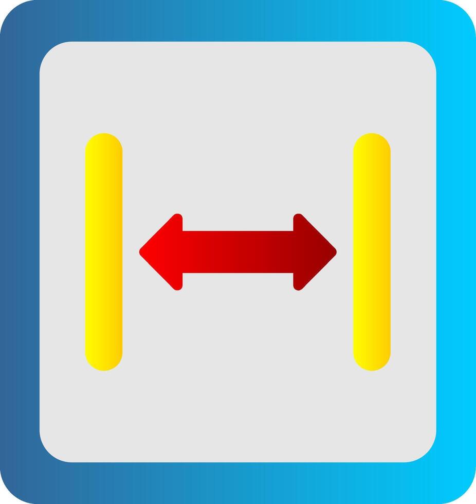 Size Flat Gradient  Icon vector