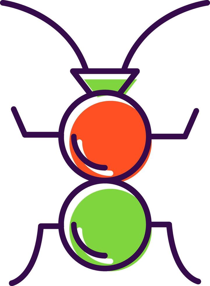 Formicidae Filled  Icon vector