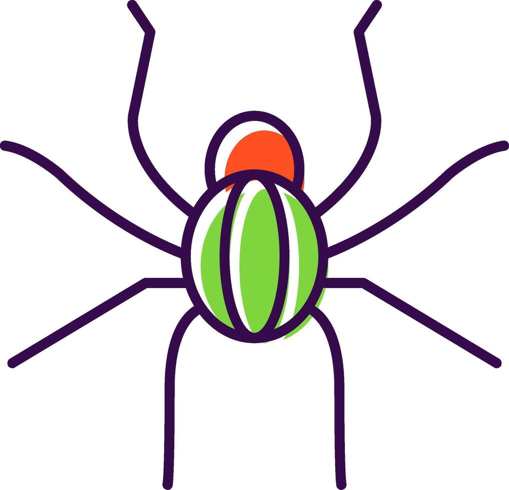 Spider Filled  Icon vector