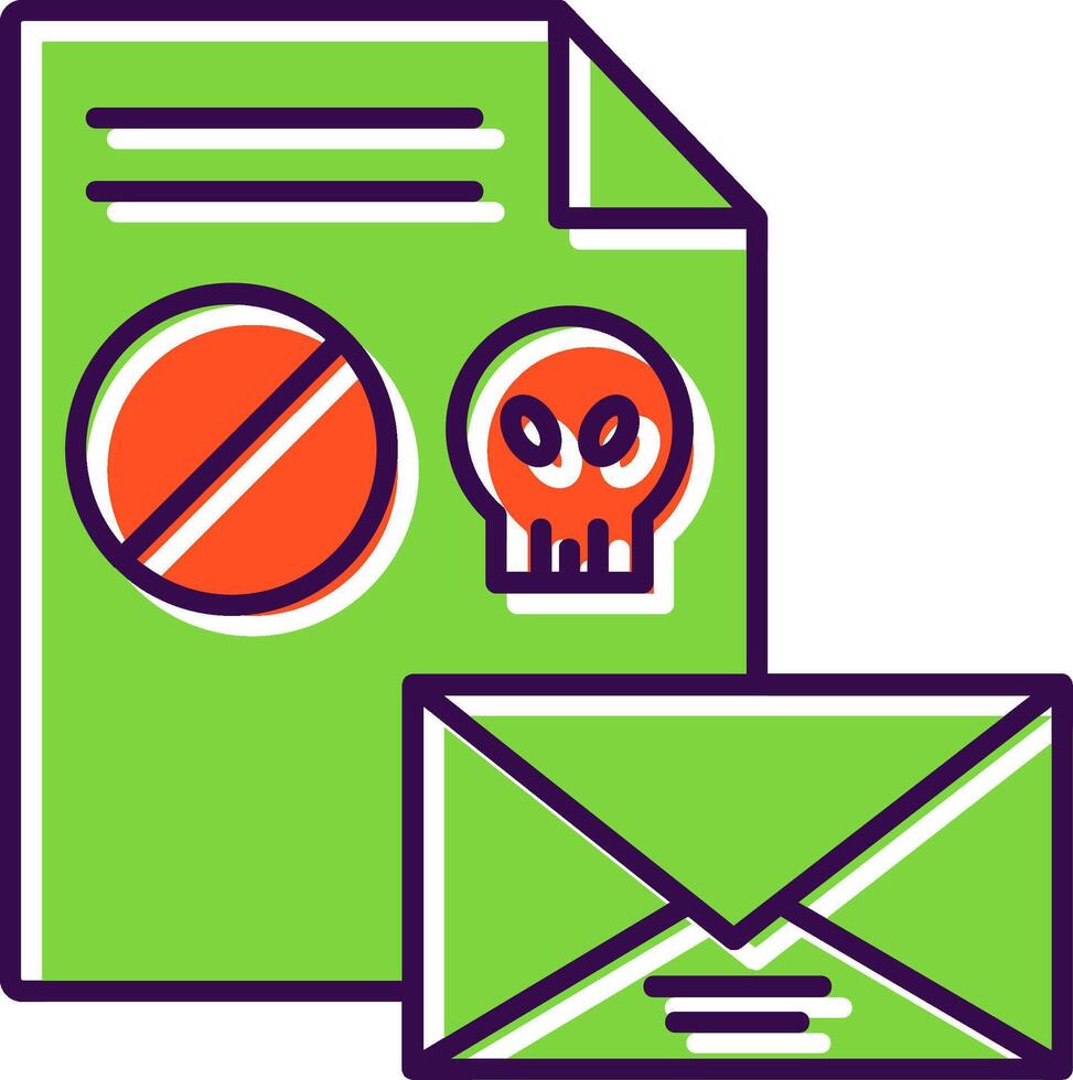 Spam Filled  Icon vector