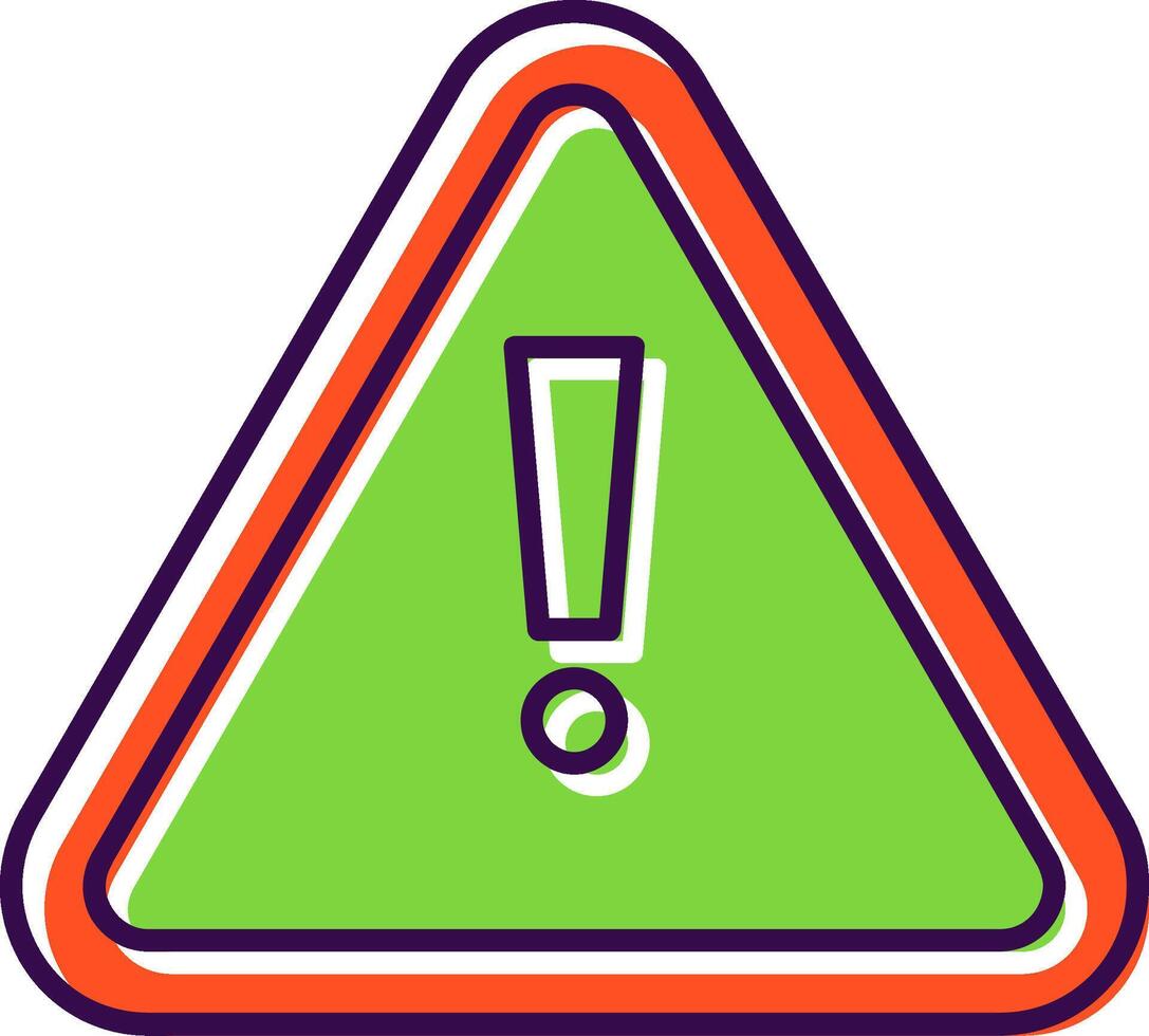 Alert Filled  Icon vector