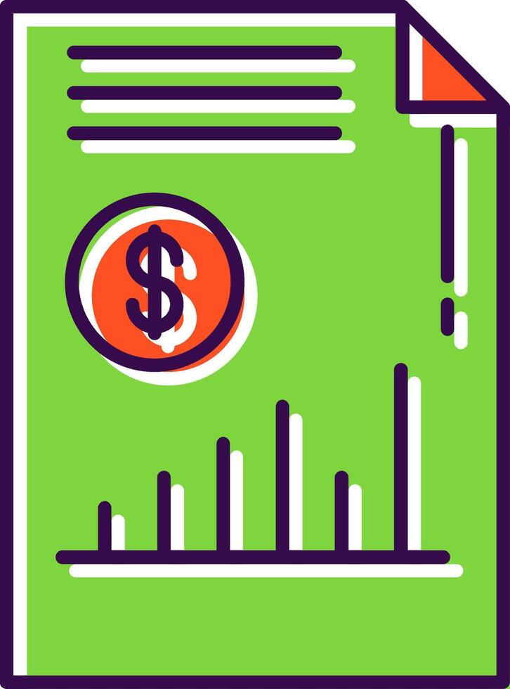 Income Filled  Icon vector