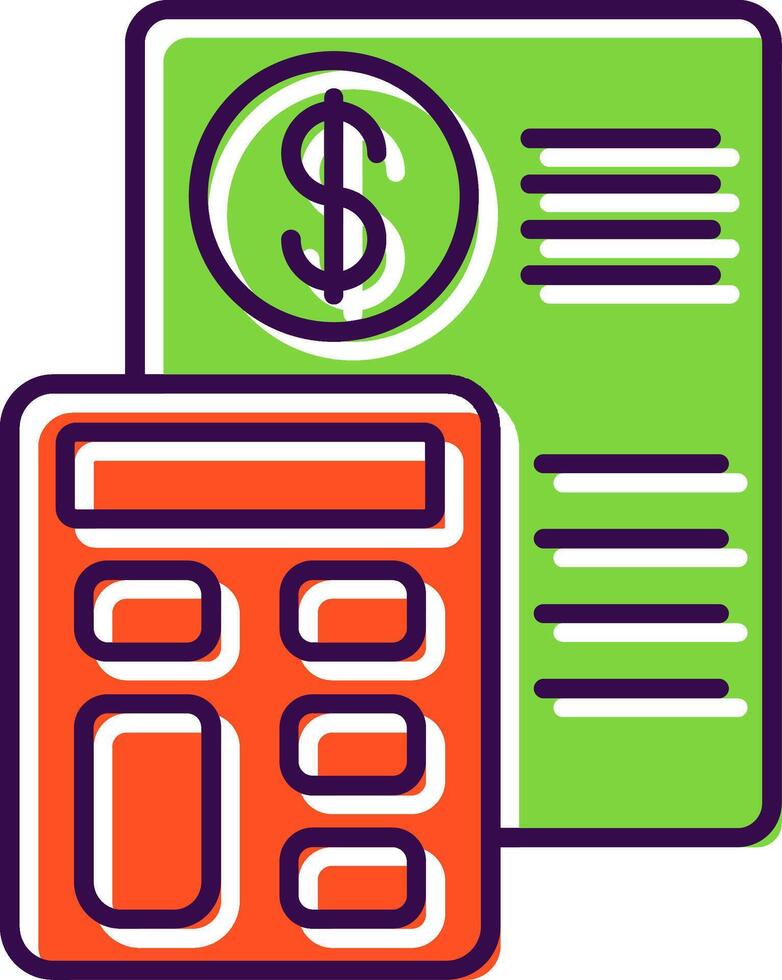 Budget Filled  Icon vector