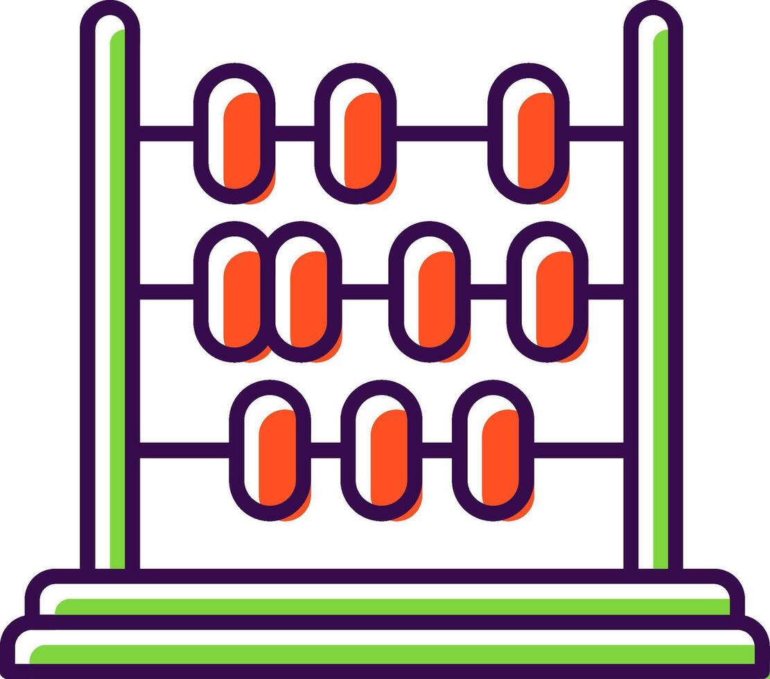 Abacus Filled  Icon vector