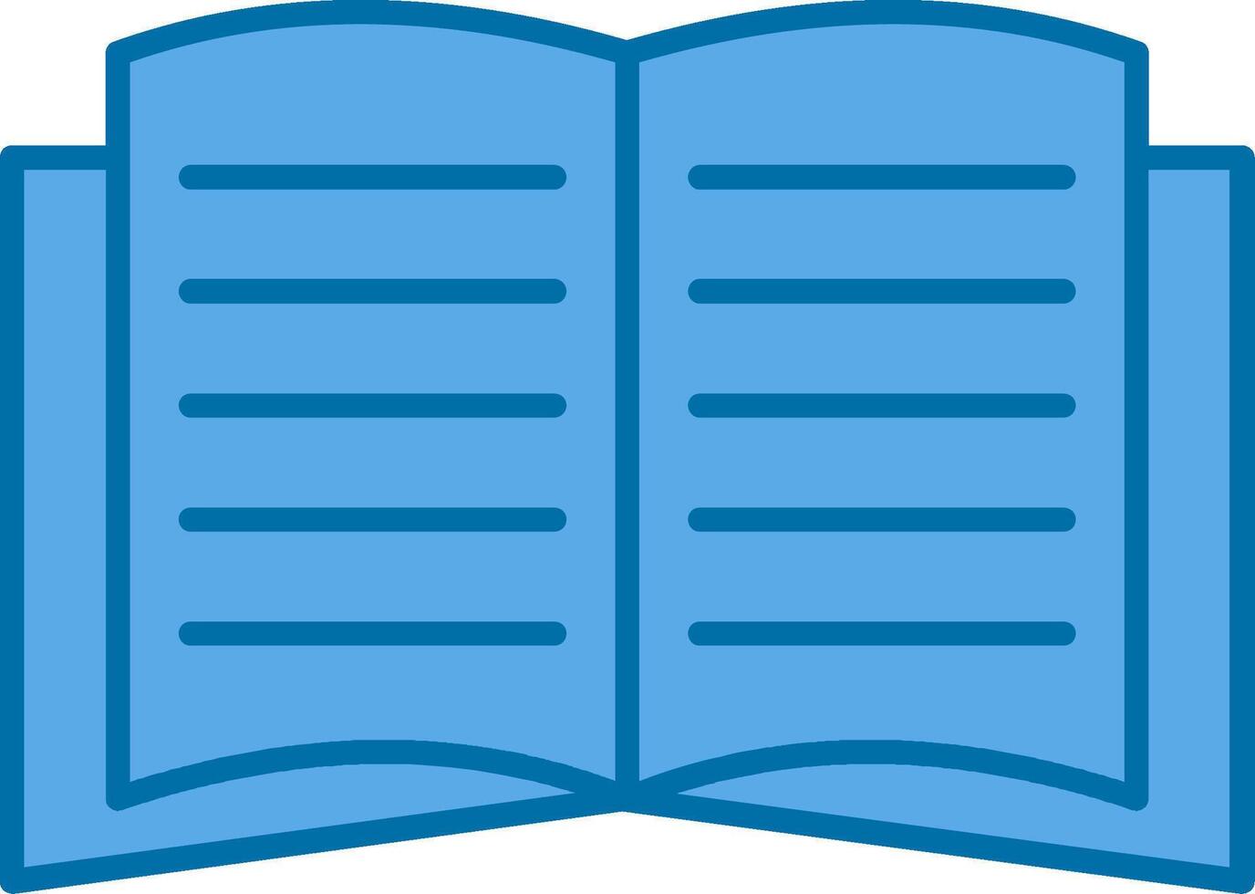 Book Filled Blue  Icon vector