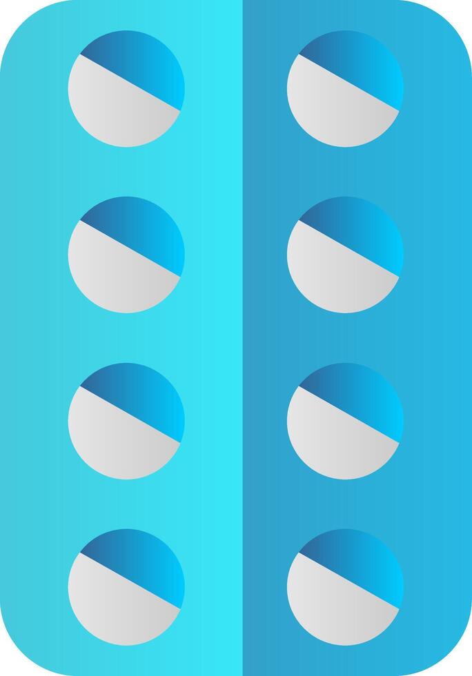 Pill Flat Gradient  Icon vector