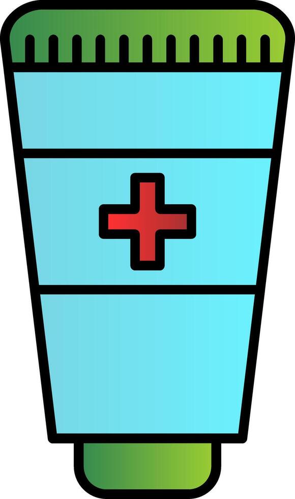 Hand Sanitizer Line Filled Gradient  Icon vector