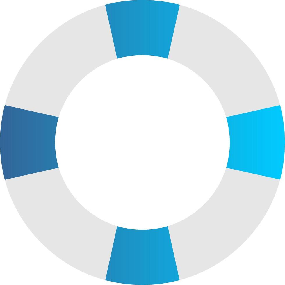 Life Saver Flat Gradient  Icon vector