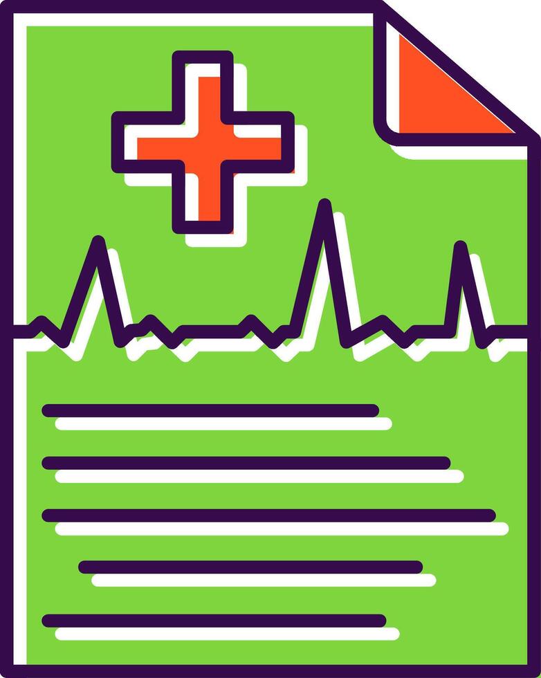 Report Filled  Icon vector