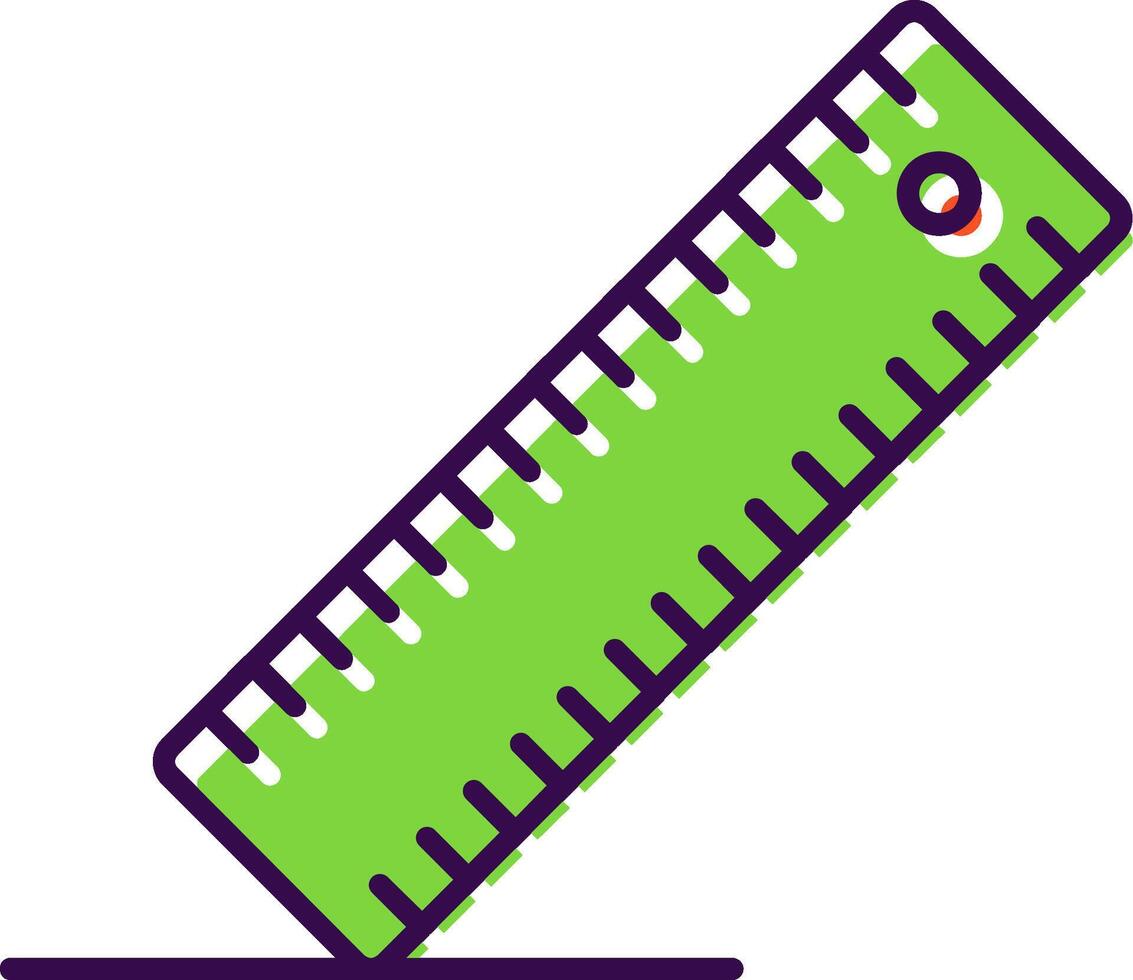Ruler Filled  Icon vector