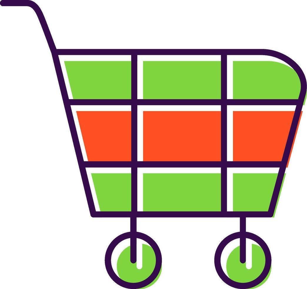 Shopping Cart Filled  Icon vector